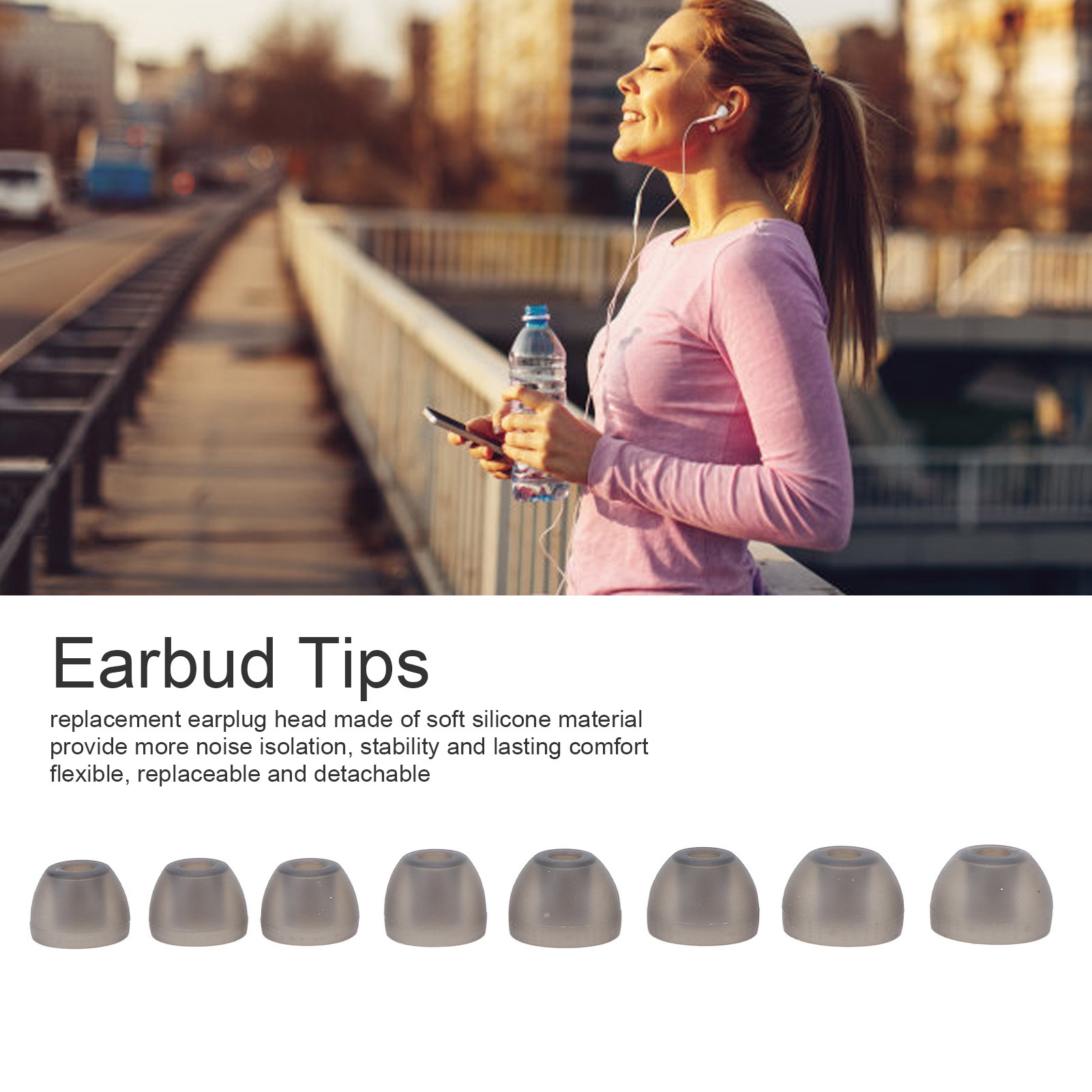 Silicone Ear Tip Replacement - Silikonowe wkładki douszne z redukcją szumów,