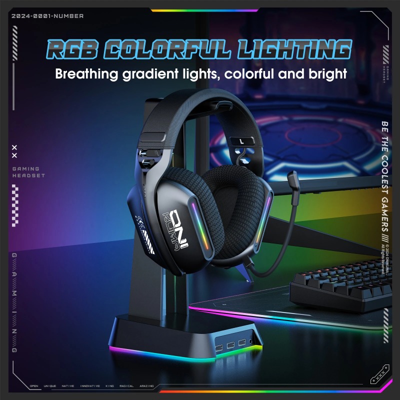 Bezprzewodowy zestaw słuchawko – Gaming Headset Rgb recenzja i cena
