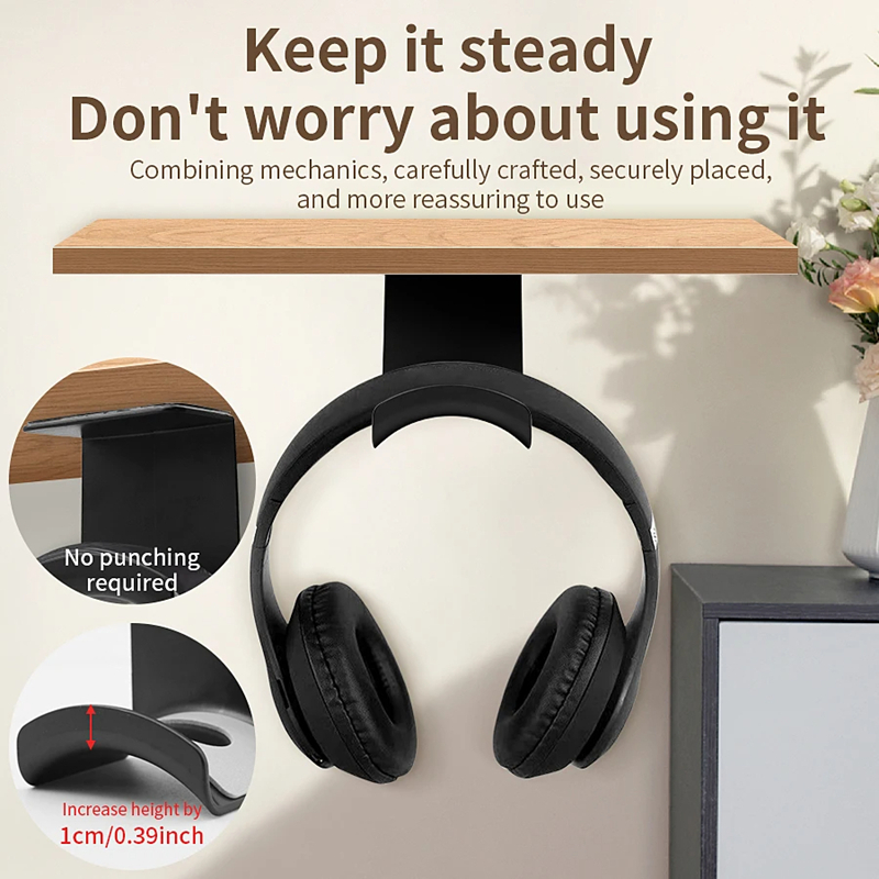 Uniwersalny samoprzylepny plas – Headphone Stand Desk recenzja i cena