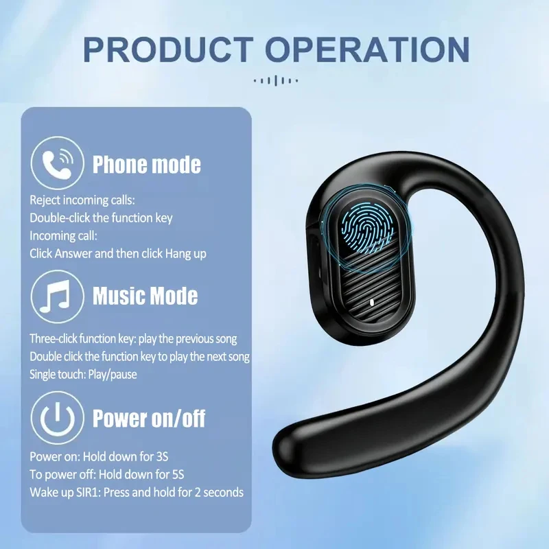 Słuchawka Bluetooth 5.4 Bezprz – Bluetooth Headset On Ear recenzja i cena