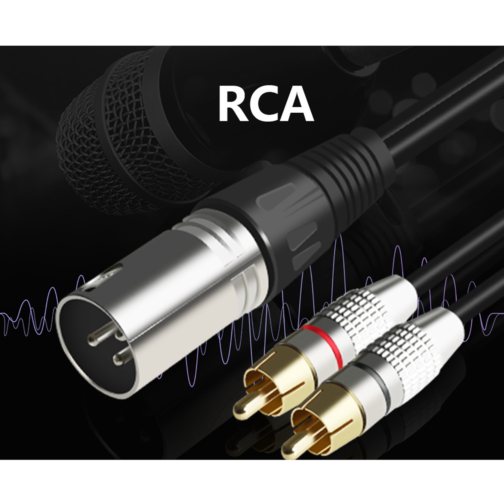 1 XLR męski na 2 wtyczki męski – Audio Splitter Y recenzja i cena